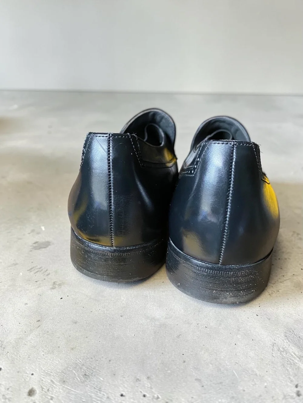 Bally Men Loafers 10 D Slip On Black Leather Parawet Vintage Graham Swiss Dress